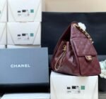 CHANEL 25S HANDBAG IN ROSSO ANCORA RED 30 GRAINED CALFSKIN GOLD HARDWARE - Image 17
