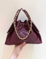 CHANEL 25S HANDBAG IN ROSSO ANCORA RED 30 GRAINED CALFSKIN GOLD HARDWARE - Image 11