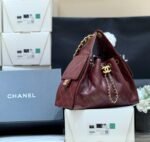 CHANEL 25S HANDBAG IN ROSSO ANCORA RED 30 GRAINED CALFSKIN GOLD HARDWARE - Image 9