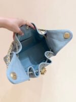 CHANEL 25S HANDBAG IN LIGHT BLUE 30 GRAINED CALFSKIN GOLD HARDWARE - Image 5