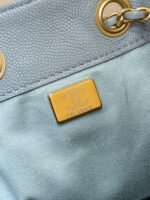 CHANEL 25S HANDBAG IN LIGHT BLUE 30 GRAINED CALFSKIN GOLD HARDWARE - Image 18