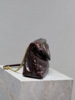 YSL 25S LOULOU PUFFER MEDIUM 29 IN DARK BURGUNDY CALFSKIN - Image 8