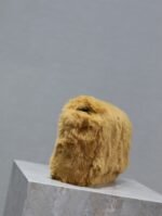 KATE SMALL BAG 22 IN PEANUT BROWN RABBIT FUR GOLD CHAIN - Image 6