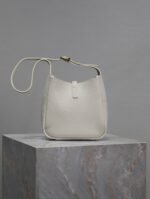 YSL 25S LE 5 À 7 BAG 16 IN BLANC VINTAGE GRAINED CALFSKIN GOLD HARDWRE - Image 11