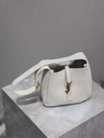 YSL 25S LE 5 À 7 BAG 16 IN BLANC VINTAGE GRAINED CALFSKIN GOLD HARDWRE - Image 13