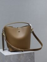 YSL 25S LE 5 À 7 BAG 26 IN BROWN CALFSKIN GOLD HARDWRE - Image 11