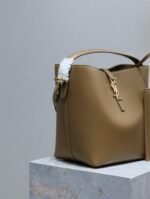 YSL 25S LE 5 À 7 BAG 26 IN BROWN CALFSKIN GOLD HARDWRE - Image 16