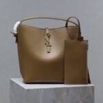 YSL 25S LE 5 À 7 BAG 26 IN BROWN CALFSKIN GOLD HARDWRE - Image 10