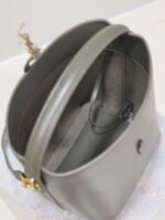 YSL 25S LE 5 À 7 BUCKET 26 IN DARK OLIVE CALFSKIN GOLD HARDWARE - Image 14