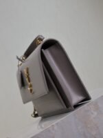 YSL 25S SUNSET MM 25 IN GRAYISH PURPLE CALFSKIN GOLD HARDWRE - Image 17