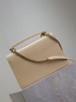 YSL 25S SUNSET MM 25 IN NUDE CALFSKIN GOLD HARDWRE - Image 11