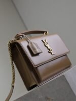 YSL 25S SUNSET MM 25 IN FOX CALFSKIN GOLD HARDWARE - Image 7