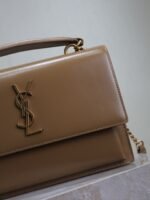YSL 25S SUNSET MM 25 IN FOX CALFSKIN GOLD HARDWARE - Image 3