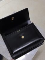 YSL 25S SUNSET BAG 22 IN BLACK CALFSKIN AND SUEDE GOLD HARDWRE - Image 15