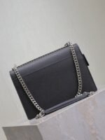 YSL 25S SUNSET MEDIUM 22 IN BLACK GRAINED CALFSKIN SILVER HARDWARE - Image 2