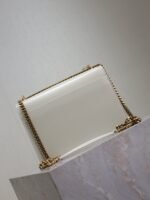 YSL 25S SUNSET BAG 22 IN IVORY CALFSKIN GOLD HARDWRE - Image 11