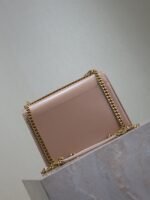 YSL 25S SUNSET BAG 22 IN WARM TAUPE PINK CALFSKIN GOLD HARDWARE - Image 11