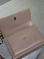 YSL 25S SUNSET BAG 22 IN WARM TAUPE PINK CALFSKIN GOLD HARDWARE - Image 13