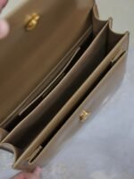 YSL 25S SUNSET BAG 22 IN BROWN CALFSKIN GOLD HARDWRE - Image 14