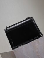 YSL 25S SUNSET BAG 22 IN BLACK CALFSKIN BLACK HARDWRE - Image 2