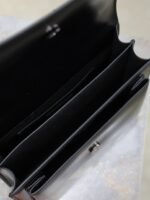 YSL 25S SUNSET BAG 22 IN BLACK CALFSKIN BLACK HARDWRE - Image 5