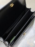 YSL 25S SUNSET BAG 22 IN BLACK CALFSKIN GOLD HARDWRE - Image 5