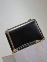 YSL 25S SUNSET BAG 22 IN BLACK CALFSKIN GOLD HARDWRE - Image 2