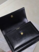 YSL 25S SUNSET BAG 22 IN BLACK CALFSKIN GOLD HARDWRE - Image 4