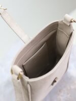 LE 5 À 7 HOBO MINI BAG 18 IN LIGHT BROWN SUEDE COPPER HARDWARE - Image 5