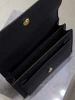 YSL 25S SUNSET MEDIUM 22 IN BLACK GRAINED CALFSKIN GOLD HARDWRE - Image 14