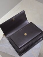 YSL 25S SUNSET BAG 22 IN DARK PURPLE CALFSKIN GOLD HARDWARE - Image 4