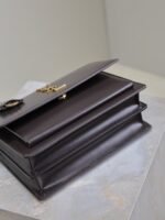 YSL 25S SUNSET BAG 22 IN COFEE BROWN CALFSKIN GOLD HARDWRE - Image 9