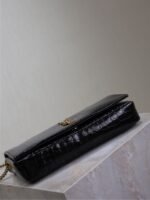 KATE 99 MEDIUM BAG 26 IN BLACK CROCODILE-EMBOSSED CALFSKIN COPPER HARDWARE - Image 15