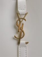 LE 5 À 7 PHONE BAG 18 IN WHITE CALFSKIN - Image 5