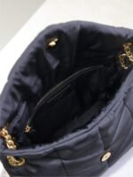 YSL 25S LOULOU PUFFER MEDIUM 29 IN BLACK NYLON - Image 5