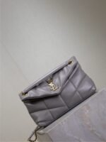 YSL 25S LOULOU PUFFER MEDIUM 29 IN SMOKY LAVENDER CALFSKIN - Image 8