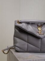 YSL 25S LOULOU PUFFER MEDIUM 29 IN SMOKY LAVENDER CALFSKIN - Image 15