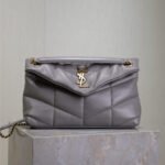 YSL 25S LOULOU PUFFER MEDIUM 29 IN SMOKY LAVENDER CALFSKIN