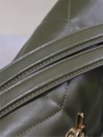 YSL 25S LOULOU PUFFER GM 35 IN DARK OLIVE CALFSKIN GOLD HARDWRE - Image 7