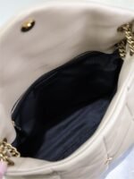 YSL 25S LOULOU PUFFER GM 35 IN BROWN CALFSKIN GOLD HARDWRE - Image 14