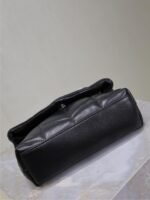 YSL 25S LOULOU PUFFER MINI 23 IN BLACK CALFSKIN GOLD HARDWARE - Image 9