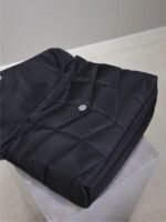 YSL 25S LOULOU PUFFER BAG 34 IN BLACK NYLON BLACK HARDWARE - Image 4