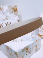 DIOR 25S BELT 20 MM IN LIGHT BEIGE BROWN CALFSKIN 572903 - Image 9