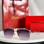 SANTOS SQUARE FRAME SUNGLASSES 524492 IN METAL AND WOODEN - Image 11