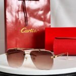 SANTOS SQUARE FRAME SUNGLASSES 524492 IN METAL AND WOODEN - Image 15
