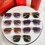SANTOS SQUARE FRAME SUNGLASSES 524492 IN METAL AND WOODEN - Image 9