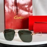 SANTOS SQUARE FRAME SUNGLASSES 524492 IN METAL AND WOODEN - Image 10