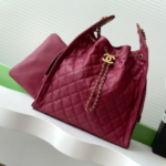CC 25C HOBO BAGS 40CM DARK RED GRAINED CALFSKIN - Image 11