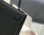 HM KELLY MINI 20 BLACK EPSOM SILVER HARDWARE - Image 5