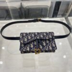 CD SADDLE 17CM BELT BEG BLUE OBLIQUE EMBROIDERY - Image 12